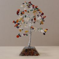 Stromek Štěstí s Orgonitovým Podstavcem - 160 Kamínků -  Mix