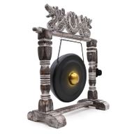 Malý Gong se Stojanem - 25cm - Černý