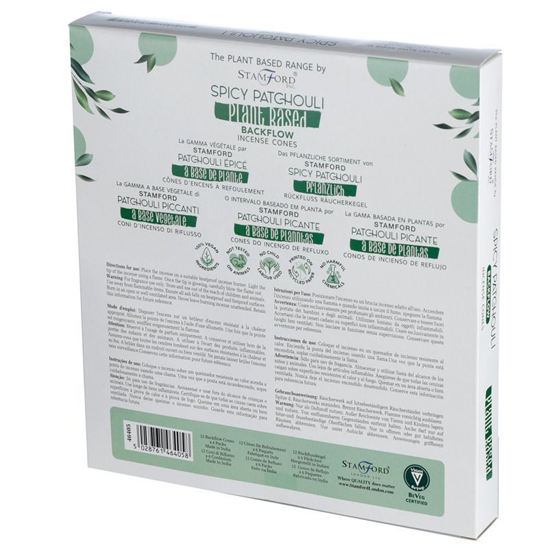 Rostlinné Vonné Kužely “Tekoucí Dým“ - Pikantní Patchouli