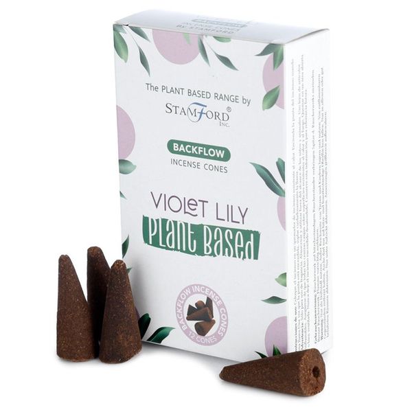 Rostlinné Vonné Kužely “Tekoucí Dým“ - Fialová Lilie