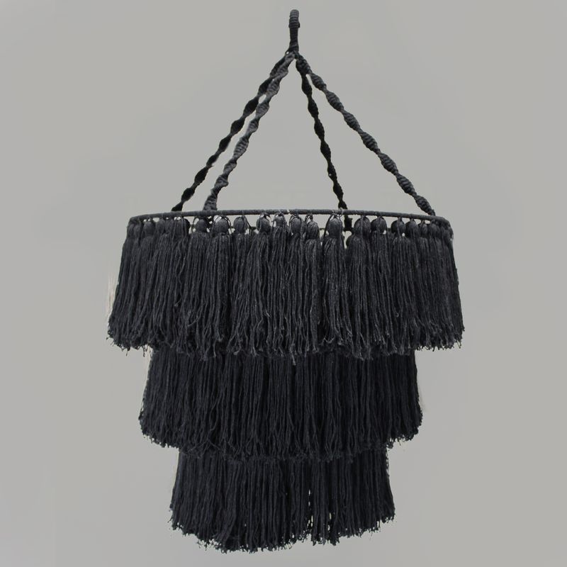 Macramé Stínidlo - Černé