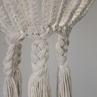 Velké Macramé Stínidlo - Natural