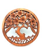 Dekorativní Dřevený Panel - Strom Života - Frangipani - 40cm