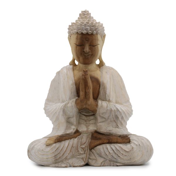 Ručně Vyřezávaná Socha Buddhy - Vítejte - 30cm