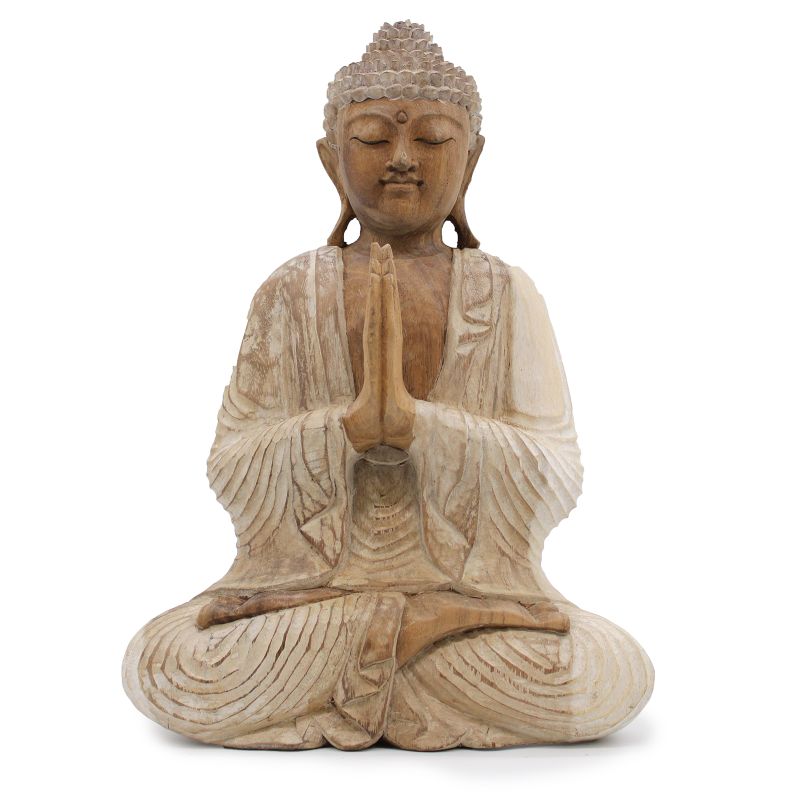 Ručně Vyřezávaná Socha Buddhy - Vítejte - 40cm
