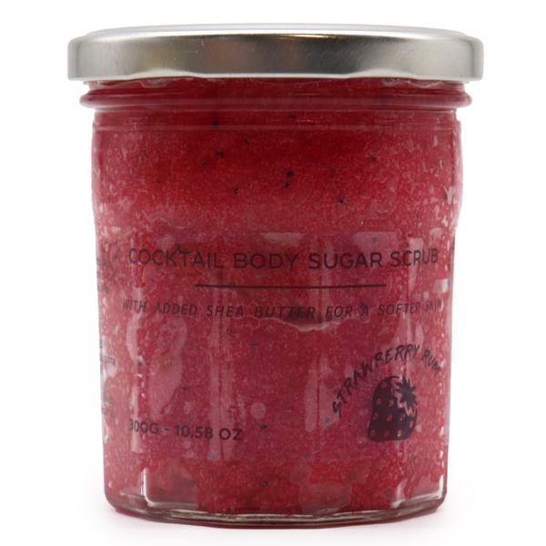 Vonný Cukrový Tělový Peeling - Jahodový Rum 300g
