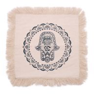 Hamsa Mandala Polštář - 45x45cm - Zelený