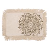Lotosový Mandala Polštář - 30x50cm - Bronzový