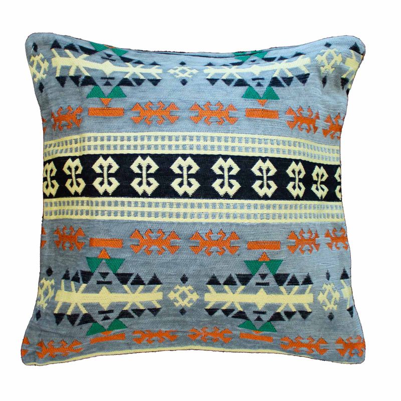Kilim Povlečení na Polštář - Šedá