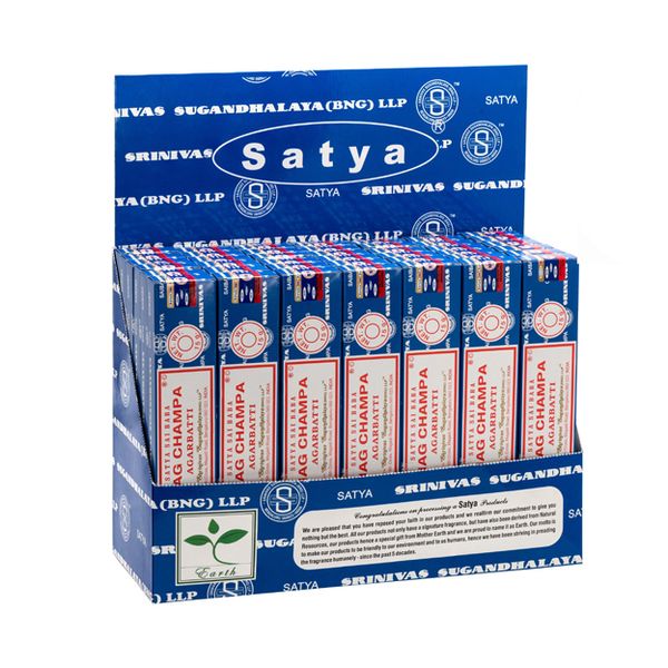 Vonné Tyčinky v Krabičce - Satya Nagchampa 15 Gms - Display Pack
