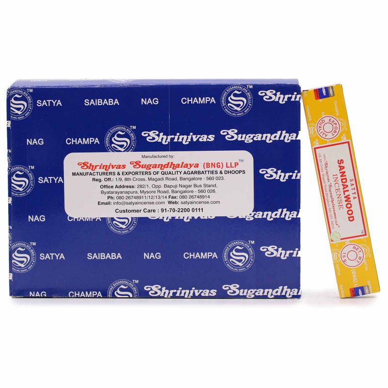 Vonné Tyčinky v Krabičce - Satya Různé Druhy 15 gms