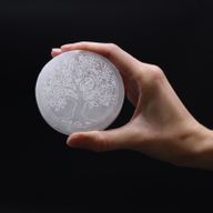 Malý Selenitový Talíř 8cm - Strom Života