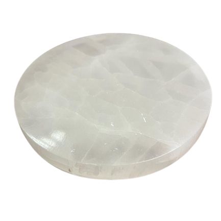 Střední Selenitový Talíř 10cm - Čistý