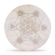 Velký Selenitový Talíř 18cm - Posvátná Geometrie