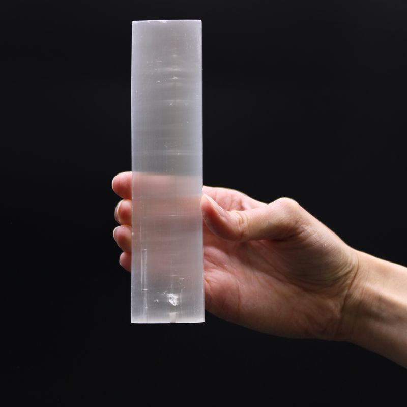 Plochý Selenitový Blok 15cm - Čistý