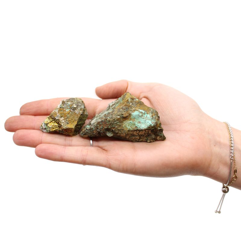 Vzorky Minerálů - Chalkopyrit (cca 35-66 kusů)