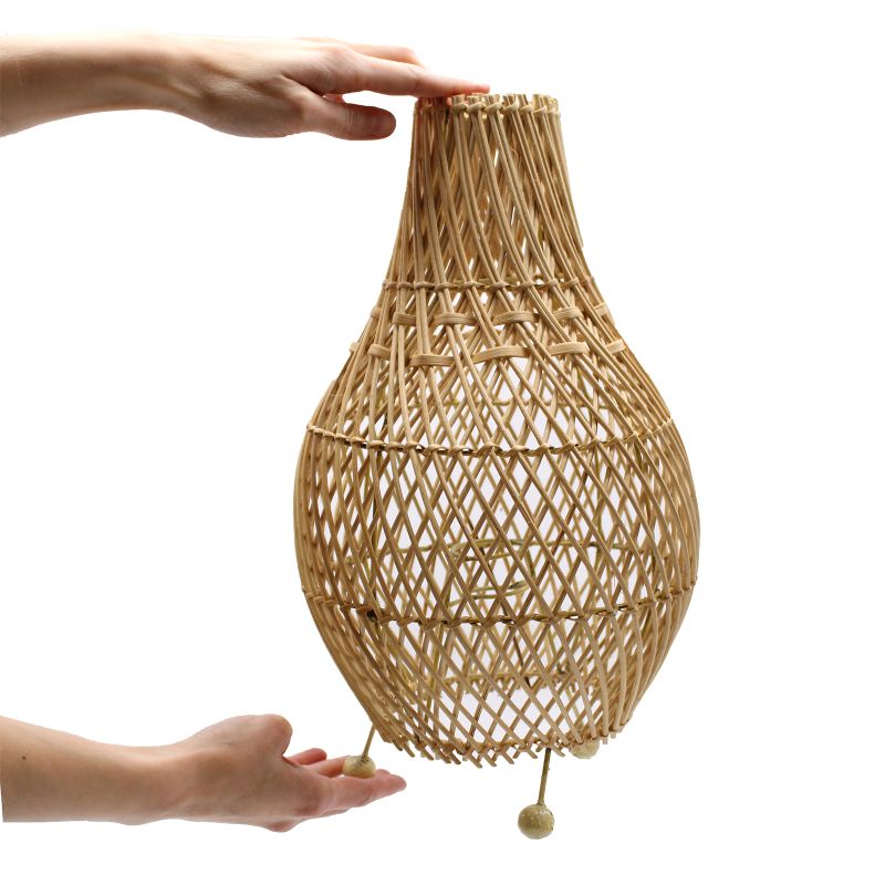 Ratanová Stolní Lampa - Přírodní