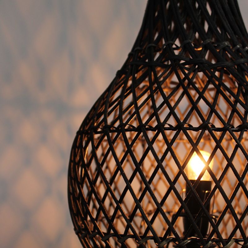 Ratanová Stolní Lampa - Přírodní