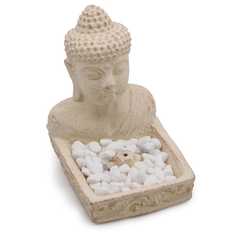 Buddha Fengshui Stojan na Kadidlo (krémový)