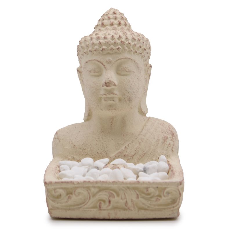 Buddha Fengshui Stojan na Kadidlo (krémový)