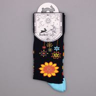 Hop Hare Bambusové Ponožky (36-40) - Květiny Mandala