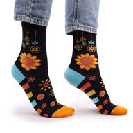 Hop Hare Bambusové Ponožky (36-40) - Květiny Mandala