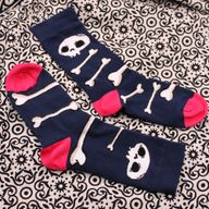 Hop Hare Bambusové Ponožky (36-40) - Lebka a Kosti