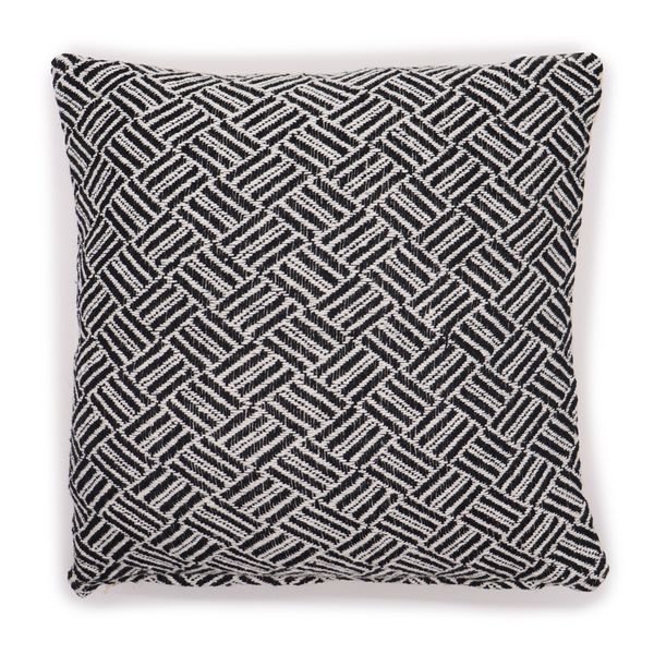 Povlečení na Polštář - Criss-Cross - Černá - 40x40cm