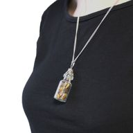 Náhrdelník se Vzácných Kamenů v Láhvi - Tygří Oko