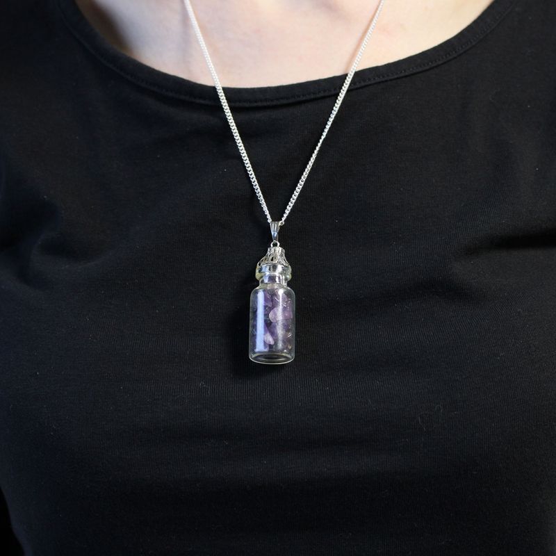 Náhrdelník se Vzácných Kamenů v Láhvi - Ametyst