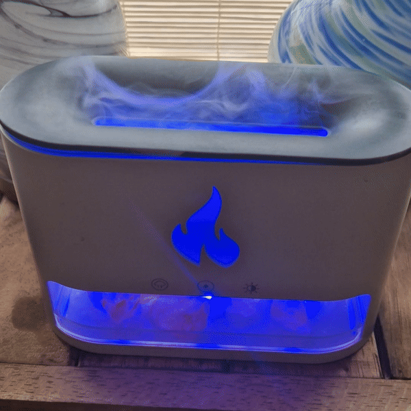 Aroma Difuzér Plamen - USB-C - Efekt Plamene - Bílá