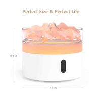 Aroma Difuzér Himalájská Sůl - Noční Světlo - USB-C - Efekt Plamene