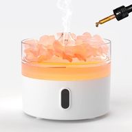 Aroma Difuzér Himalájská Sůl - Noční Světlo - USB-C - Efekt Plamene