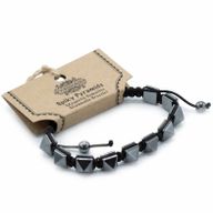 Magnetický Hematitový Náramek Shamballa - Špičaté Pyramidy