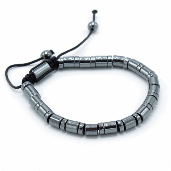Magnetický Hematitový Náramek Shamballa - Válce a Kruhy