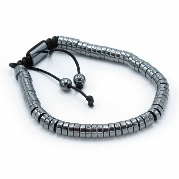 Magnetický Hematitový Náramek Shamballa - Kruhy