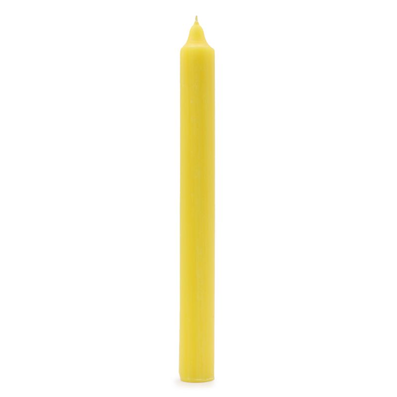 Stolní Jednobarevné Svíčky - Rustikální Žlutá