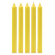 Stolní Jednobarevné Svíčky - Rustikální Žlutá