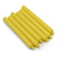 Stolní Jednobarevné Svíčky - Rustikální Žlutá