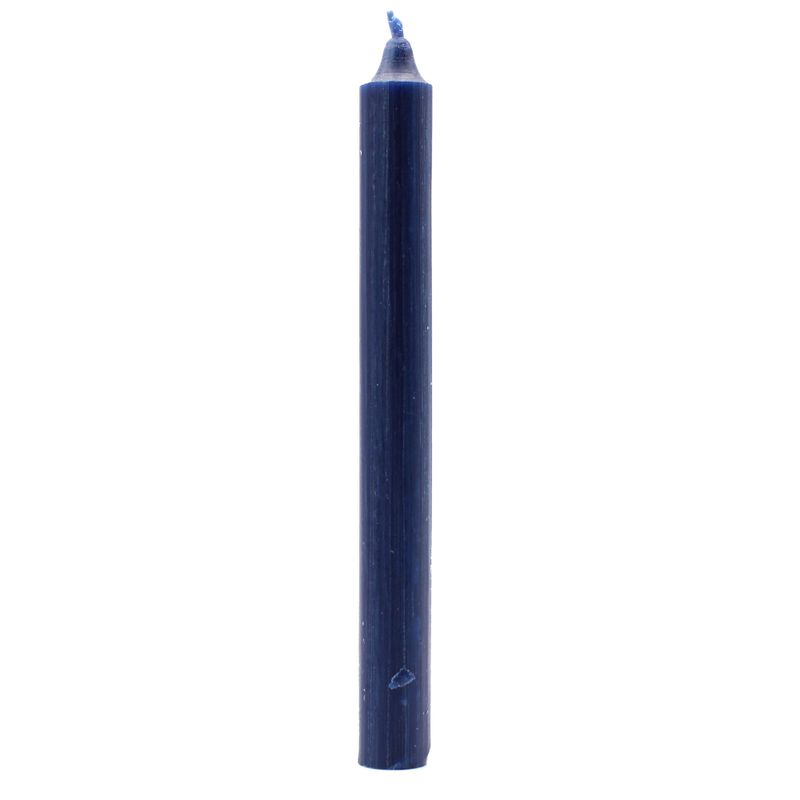 Stolní Jednobarevné Svíčky - Rustikální Tmavě Modrá