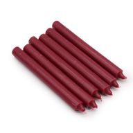 Stolní Jednobarevné Svíčky - Rustikální Burgundská