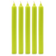 Stolní Jednobarevné Svíčky - Rustikální Limetkově Zelená