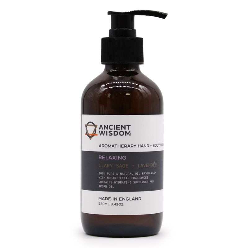 Aromaterapeutický Sprchový Gel na Ruce a Tělo - Šalvěj & Levandule 250ml