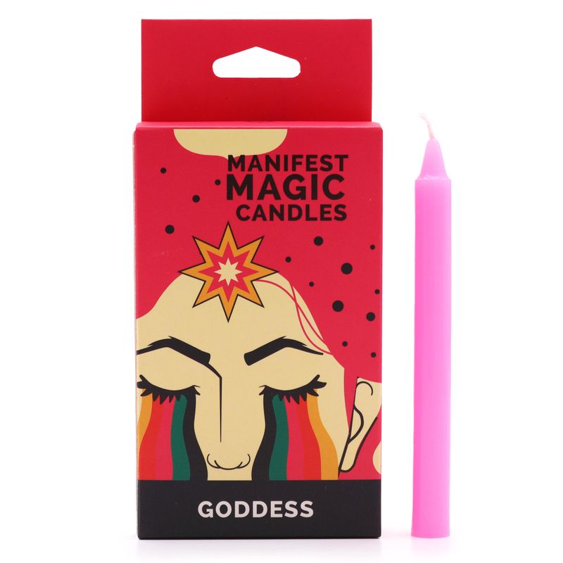Esoterické Magické Svíčky (balení 12 kusů) - Růžové