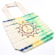 Bavlněná Taška (6oz) - 38x42x12cm - Ruce Namasté - Vícebarevná - Přírodní Popruhy
