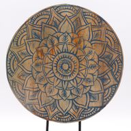 Buddha Feng Shui Set - Květ Mandala - Modrá