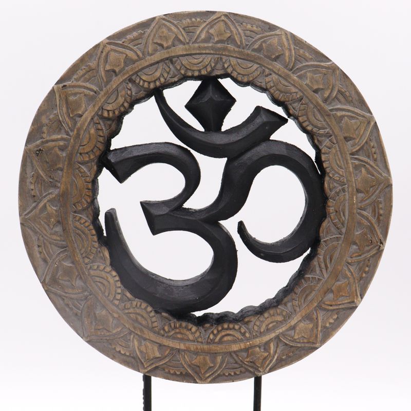 Buddha Feng Shui Set - Om - Šedá & Černá