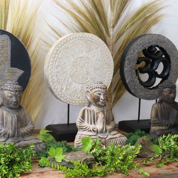 Buddha Feng Shui Set - Klasická Mandala - Natural