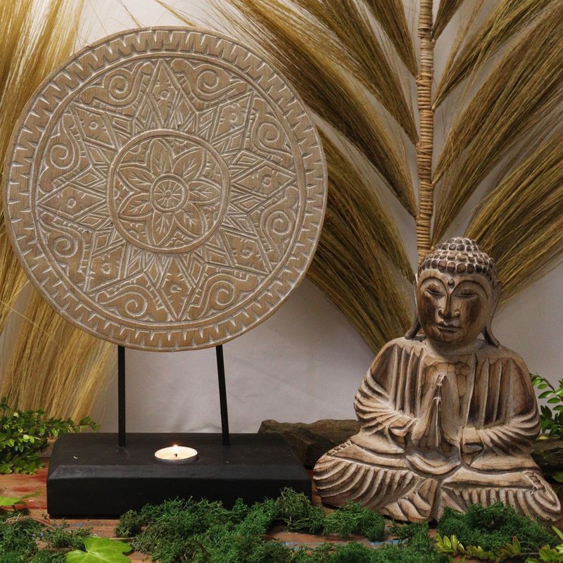 Buddha Feng Shui Set - Klasická Mandala - Natural