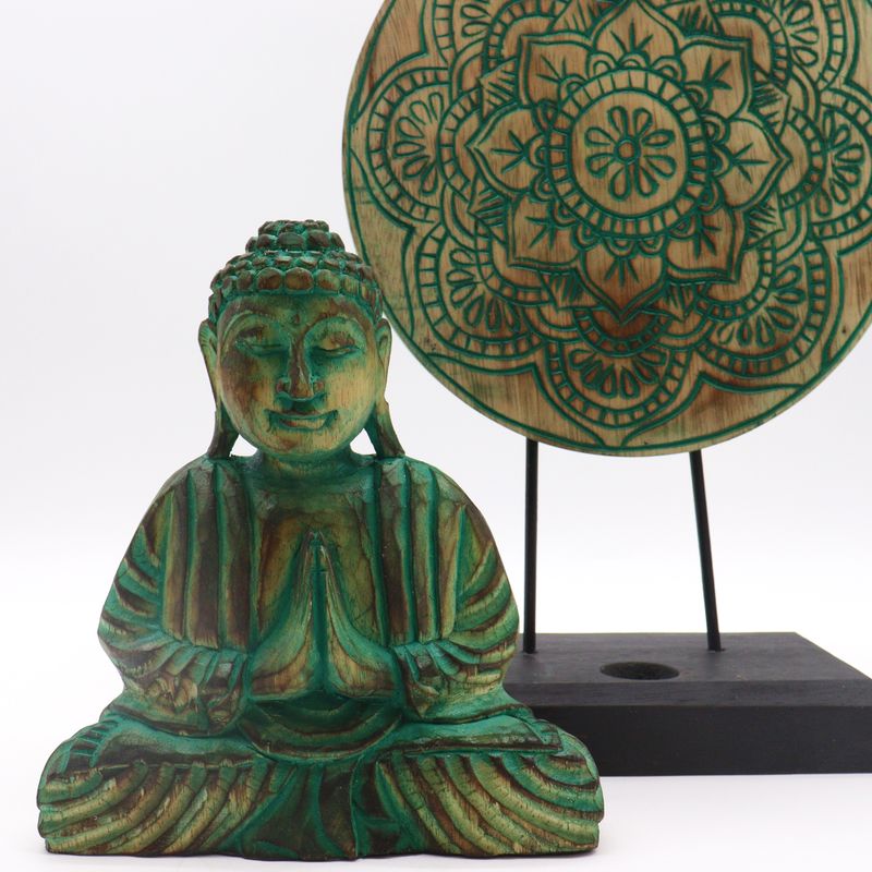 Buddha Feng Shui Set - Buddha Uzel - Zelená